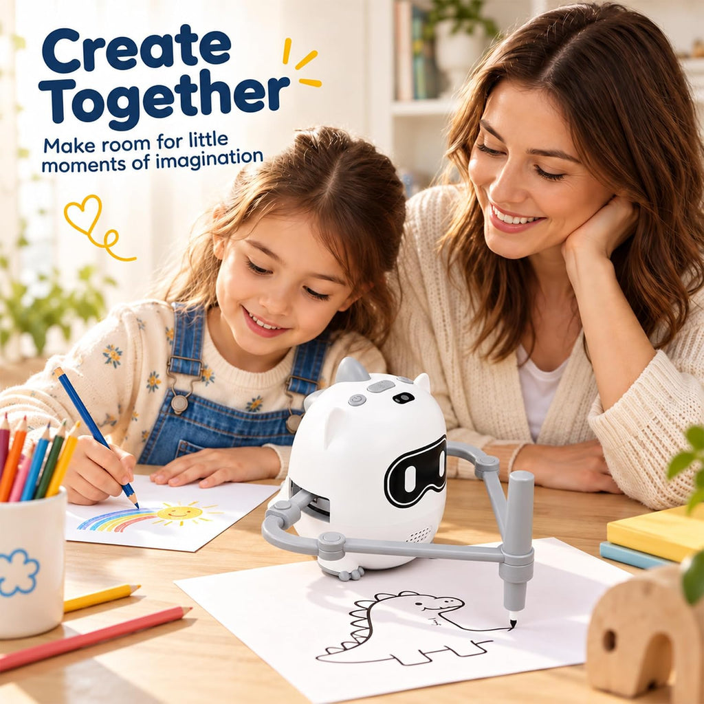 Robot de dibujo para niños de 3 a 8 años, robot de rastreo inteligente con