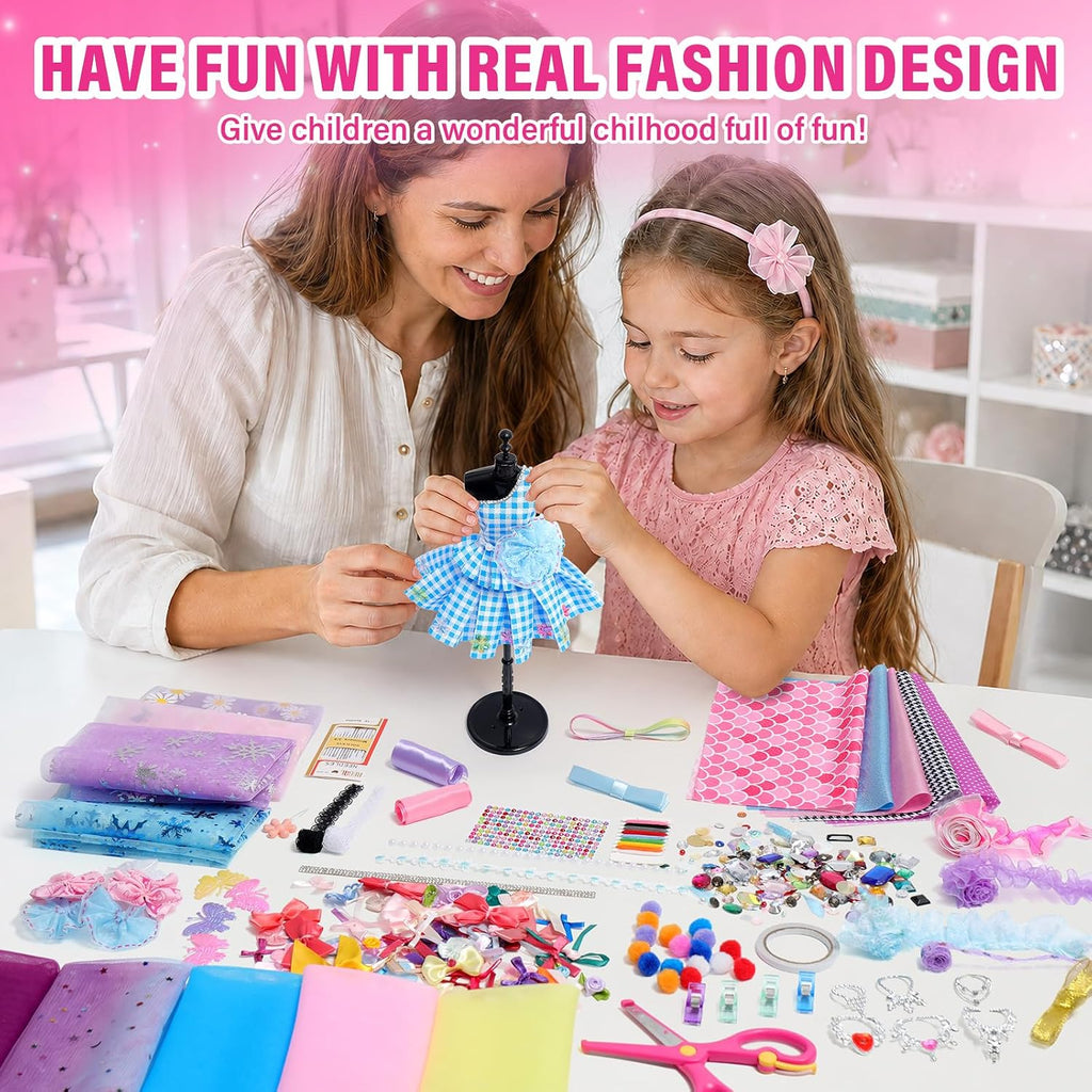 Axirata Kit de diseño de moda para niñas, kits de costura, juguetes y