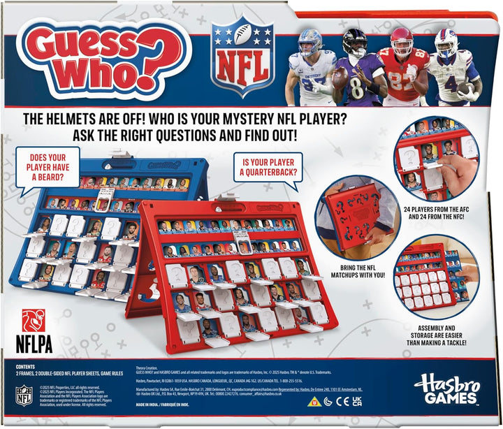 Guess Who NFL Juego de mesa Juego oficial de la NFL para