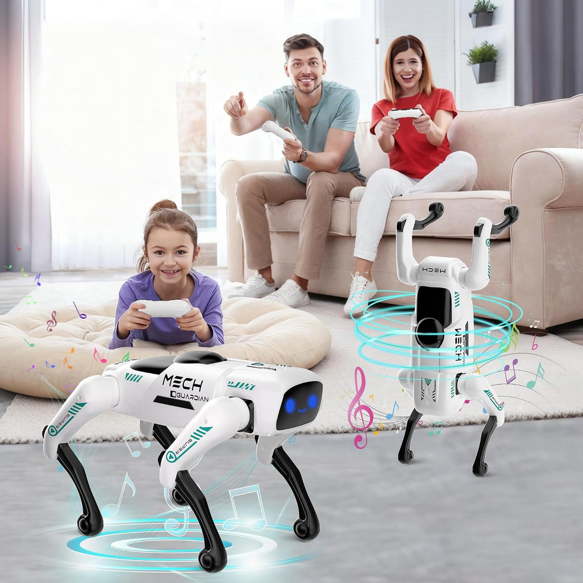 Perro robot inteligente para niños, mascota robótica de aprendizaje STEM con control remoto y aplicación, más de 30 acciones, juguete programable, regalo para niños y niñas de 6 a 12 años (compatible con iOS/Android)​