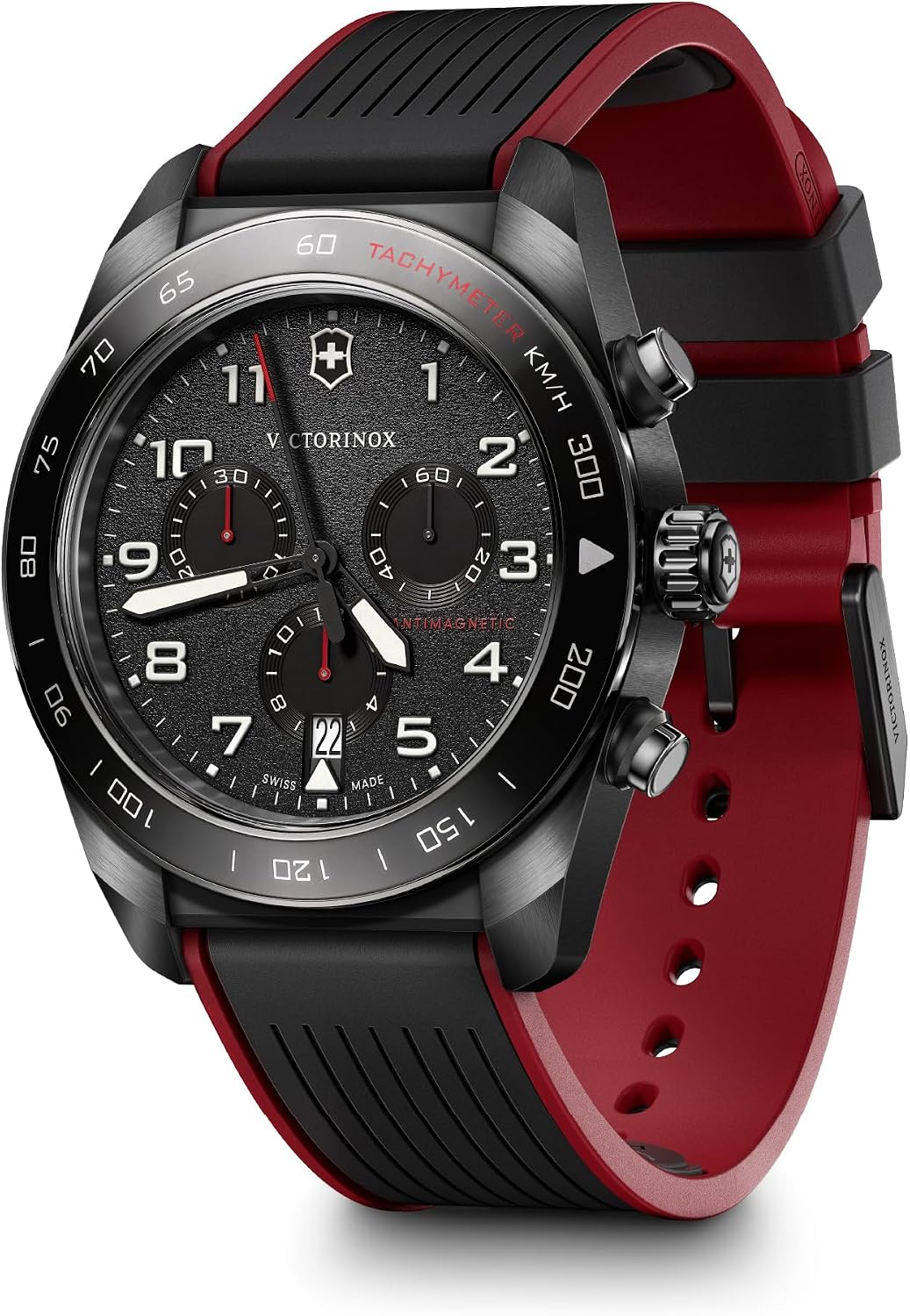 Reloj de pulsera VICTORINOX Swiss Army, para hombre, cronógrafo, analógico, resistente al agua, cuarzo, caja de acero inoxidable, brazalete de acero inoxidable, correa de cuero, correa de goma, reemplazo de correa, regalo de marca