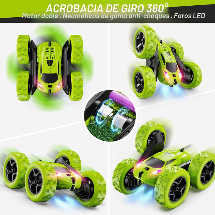 QUNREDA - Auto de control remoto para niños de 6 años en adelante,...