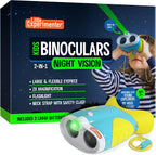 Binoculares de visión nocturna para niños, linterna