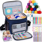 Aeelike Kit de 87 piezas para principiantes de ganchillo para adultos, kit
