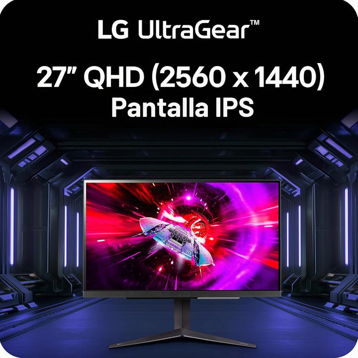 LG 27GR83Q-B Monitor de juegos UltraGear QHD (2560x1440) IPS de 27...
