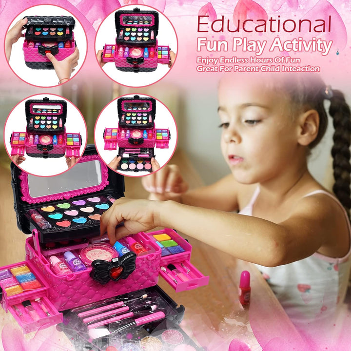 Juegos de maquillaje para niñas - Kit de maquillaje para niñas, Maq...