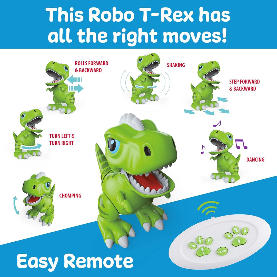 Robo Pets T-Rex - Juguete de dinosaurio para niños y niñas, robot d...