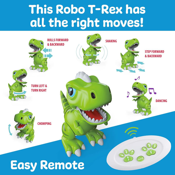 Robo Pets T-Rex - Juguete de dinosaurio para niños y niñas, robot d...