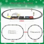 Funwee Juego de tren con humo, luces y sonido para debajo del árbol de