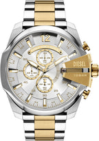 Reloj cronógrafo Diesel para hombre Mega Chief en acero inoxidable bicolor (Modelo: DZ4701)