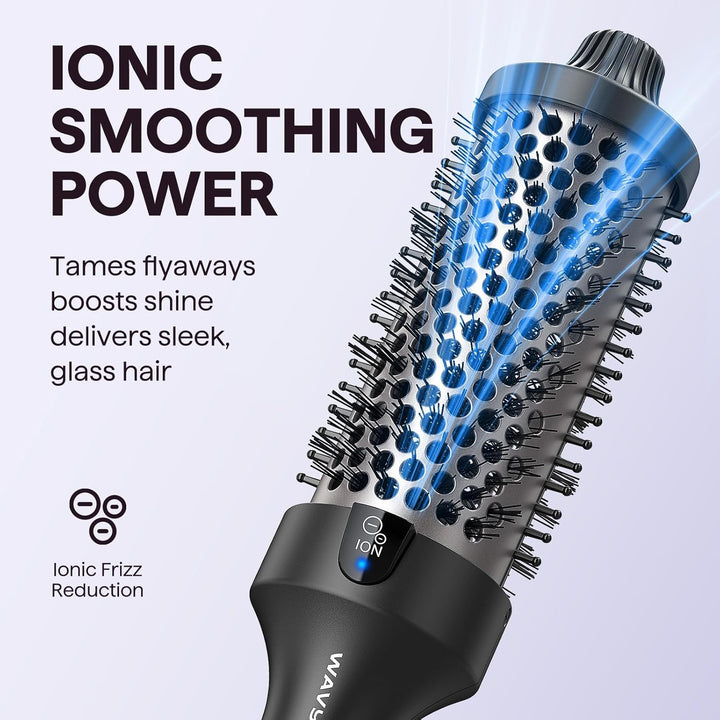 Wavytalk Cepillo térmico Blowout Boost Grande, cepillo redondo cale...