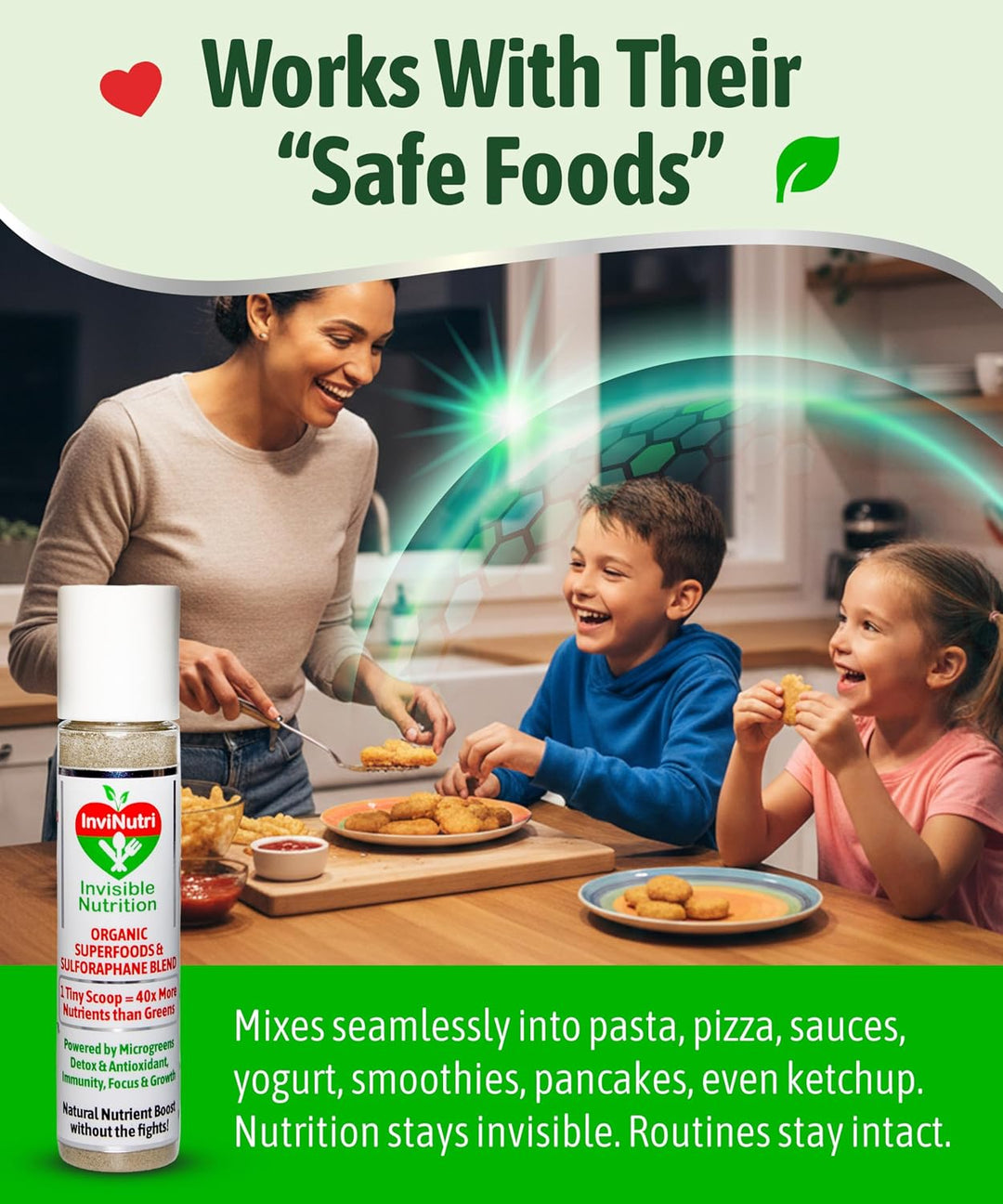 InviNutri Superalimento en polvo para comedores sensoriales y quisq...