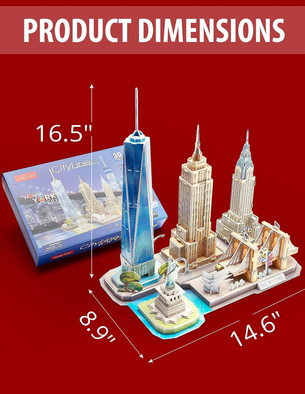 CubicFun rompecabezas 3D para niños de 8-10 años - Nueva York (New York City)
