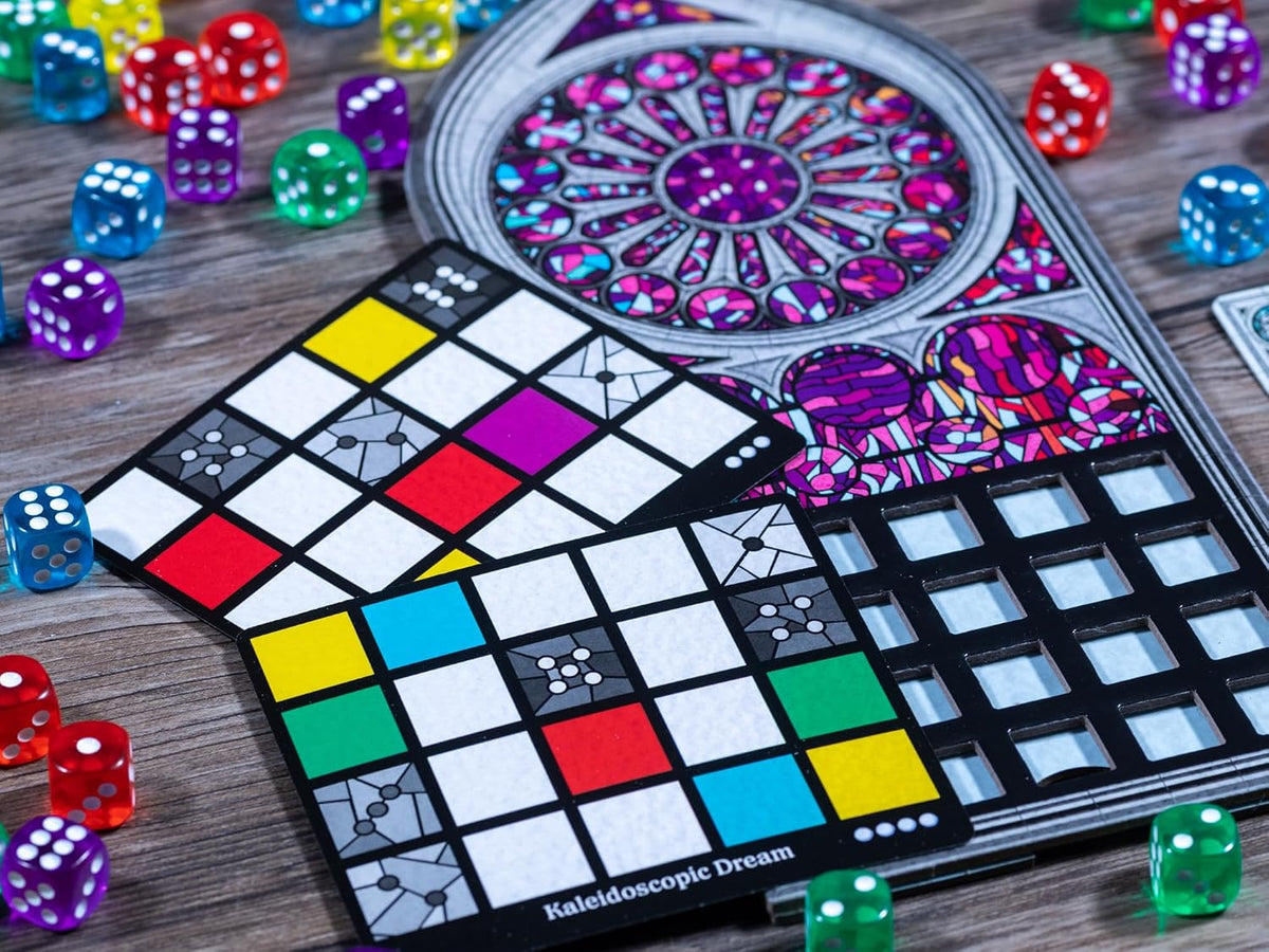 Juego de mesa Sagrada | Juego familiar para niños y adultos | Juego de estrategia de selección y colocación de dados | A partir de 10 años | 1 a 4 jugadores | por Floodgate Games