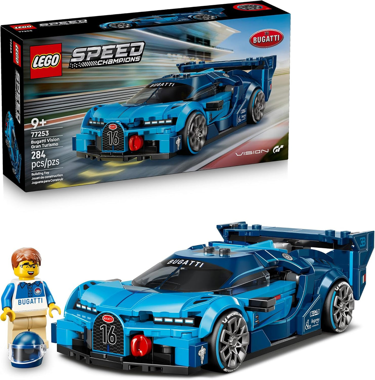 LEGO Speed Champions Bugatti Vision Gran Turismo Hyper Sports Car 77253
