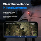 Waggle Cámara de seguridad celular 4G LTE, monitor del animal doméstico de