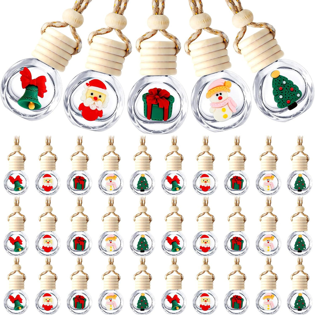 50 unids coche difusor botella vacía a granel Navidad colgante ambientador botella