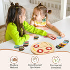 Woodtoe Juguetes de ciclo de vida, 12 temas Montessori Science Toys