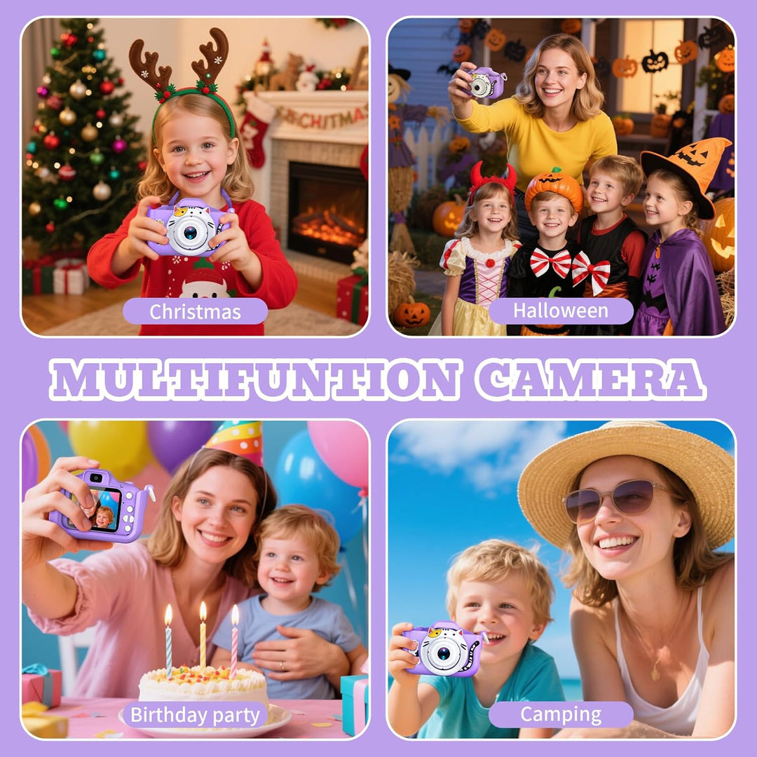 Cámara para niños DITUPAN para niñas y niños, cámara digital para n...