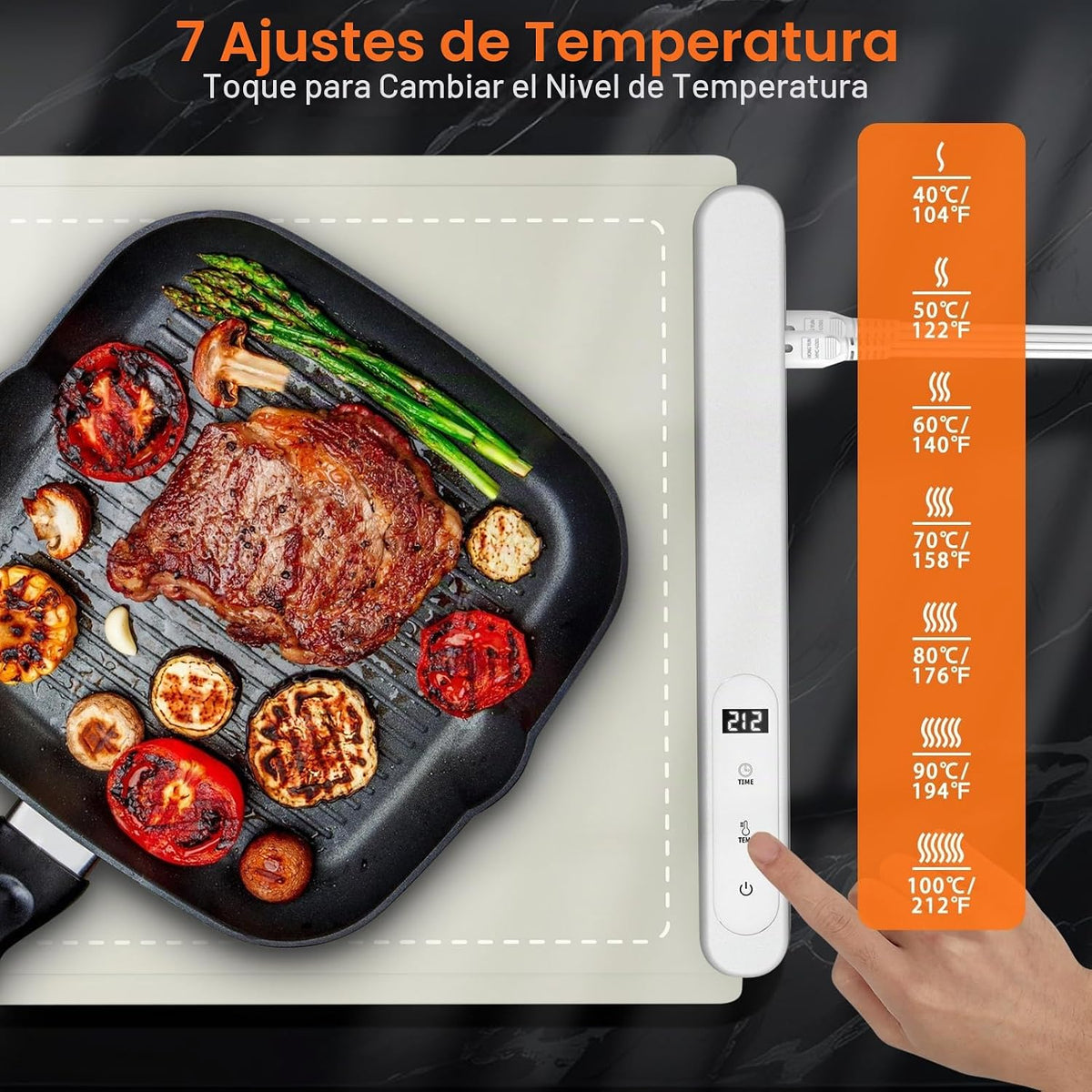 FYY Alfombrilla de calentamiento extra grande para alimentos