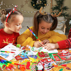 BenLouis Recuerdos de fiesta de Navidad para niños, regalos de Navidad, para el aula, premio, relleno de medias, libros para colorear a granel para estudiantes, niños, manualidades, vacaciones
