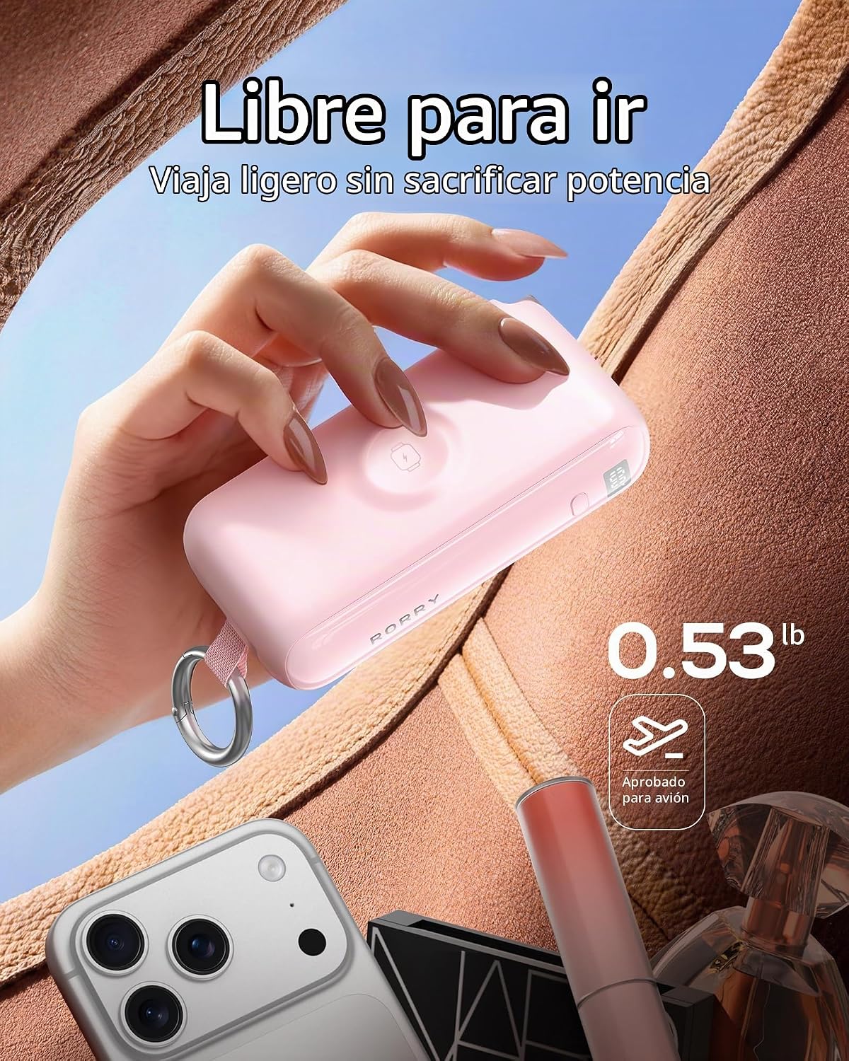 RORRY Cargador portátil Flow, cargador de batería de carga rápida d...