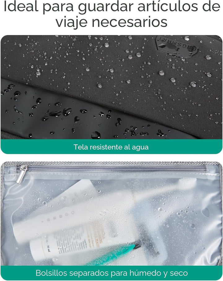 BAGSMART - Mochila de viaje para universidad con mochila para compu...