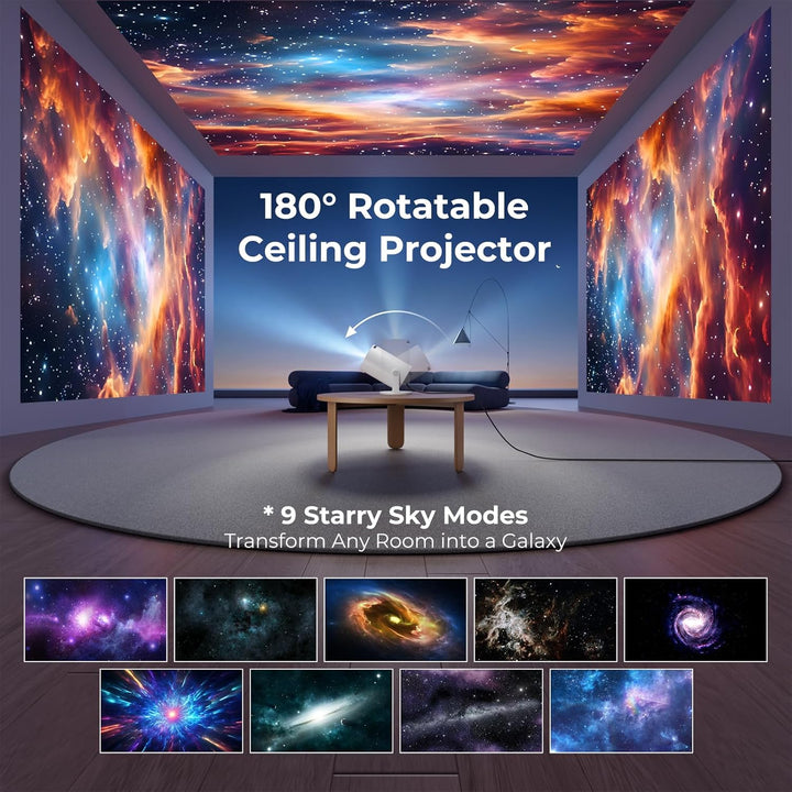 [Aplicaciones integradas] ClokoWe Mini proyector con WiFi y Bluetoo...