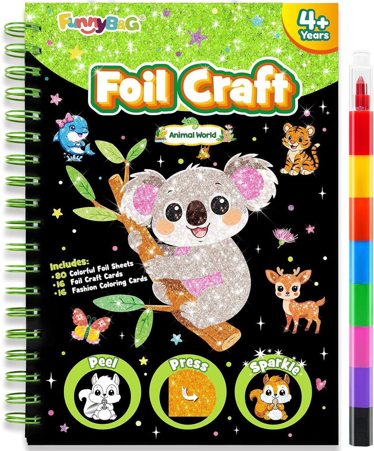 FUNNYB&G Kit de manualidades de aluminio para niños, juguete de regalo de