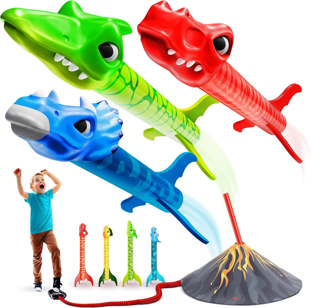 Ninja Blast Lanzacohetes de Juguete de Dinosaurio para
