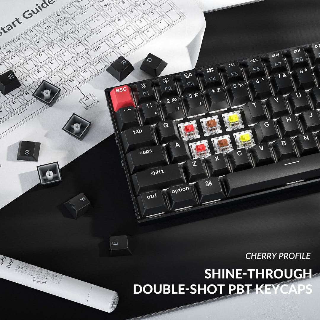 Keychron K4 96% Layout QMK Opciones inalámbricas y cableadas Teclad...