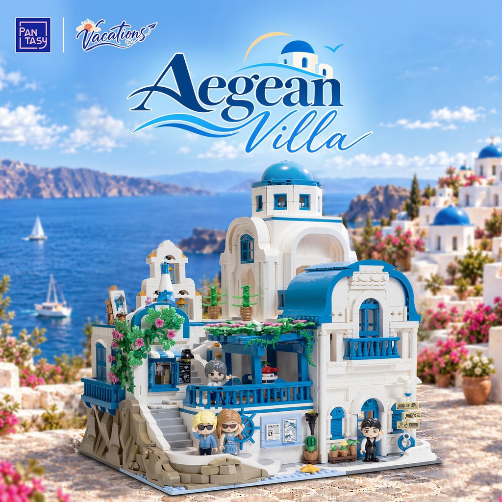 PANTASY Aegean Villa Architecture - Juego de construcción para adultos