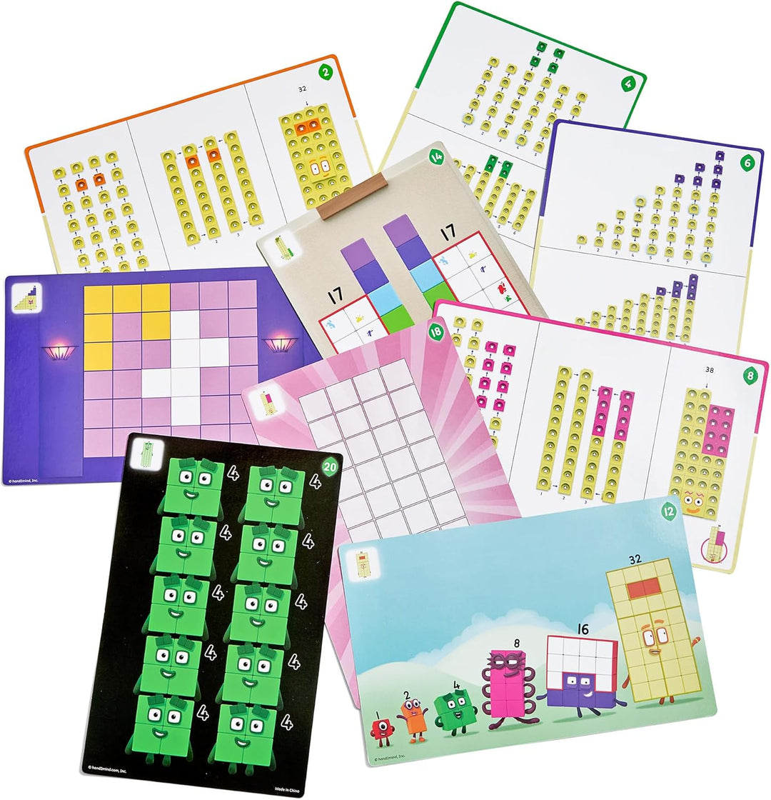 hand2mind Numberblocks 31-40 MathLink Cubos - Juego de actividades,...