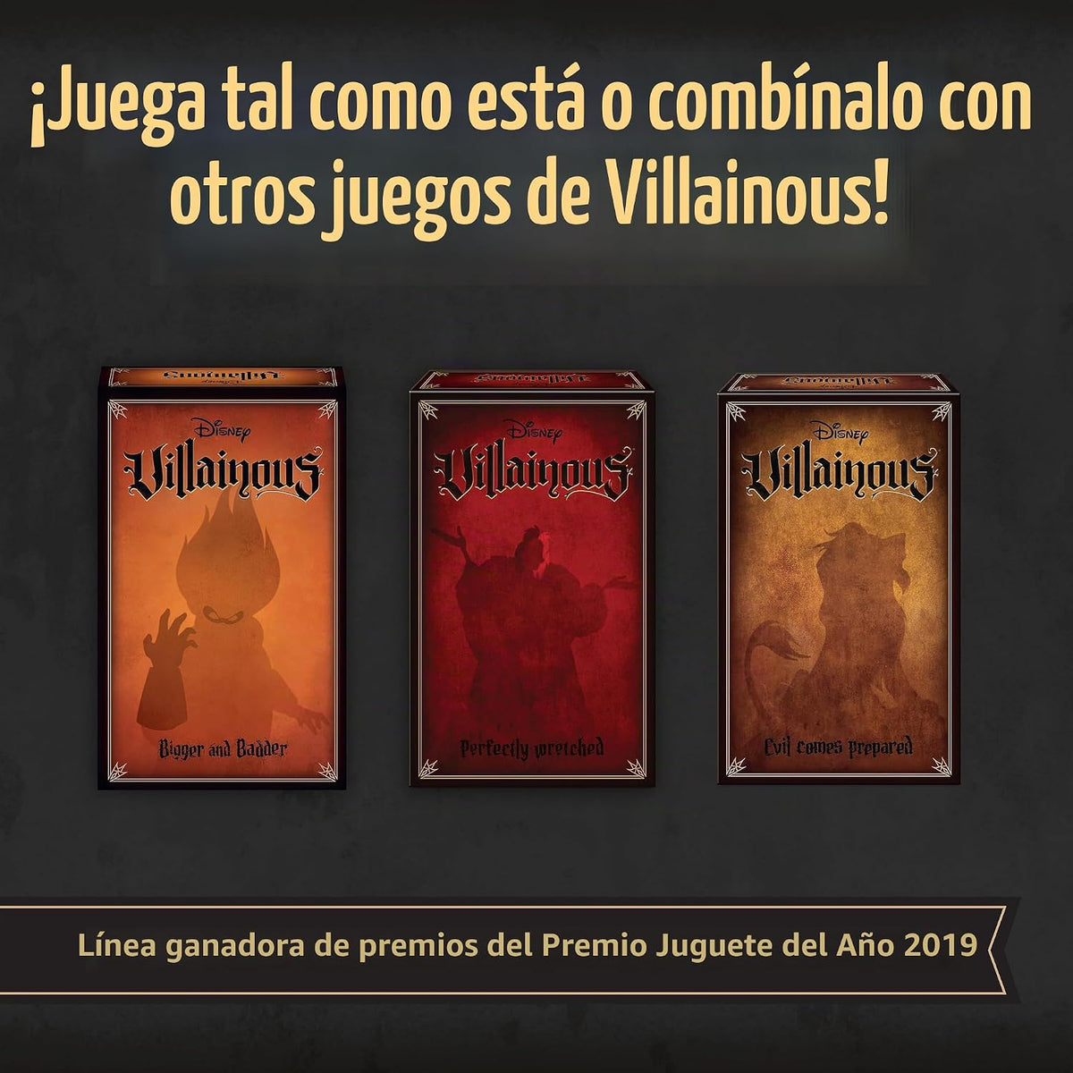 Ravensburger Disney Villainous Juego de mesa de estrategia para mayores de 10 años - Ganador del premio Toty Game of The Year 2019