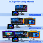 Estación de acoplamiento para superficie, pantalla triple 4K a 60Hz a través de HDMI, DP y USB C, 12 en 1 con adaptador de corriente de 120 W para Surface Laptop 5/4/3 y Surface Pro 11/10/9/8/7/X