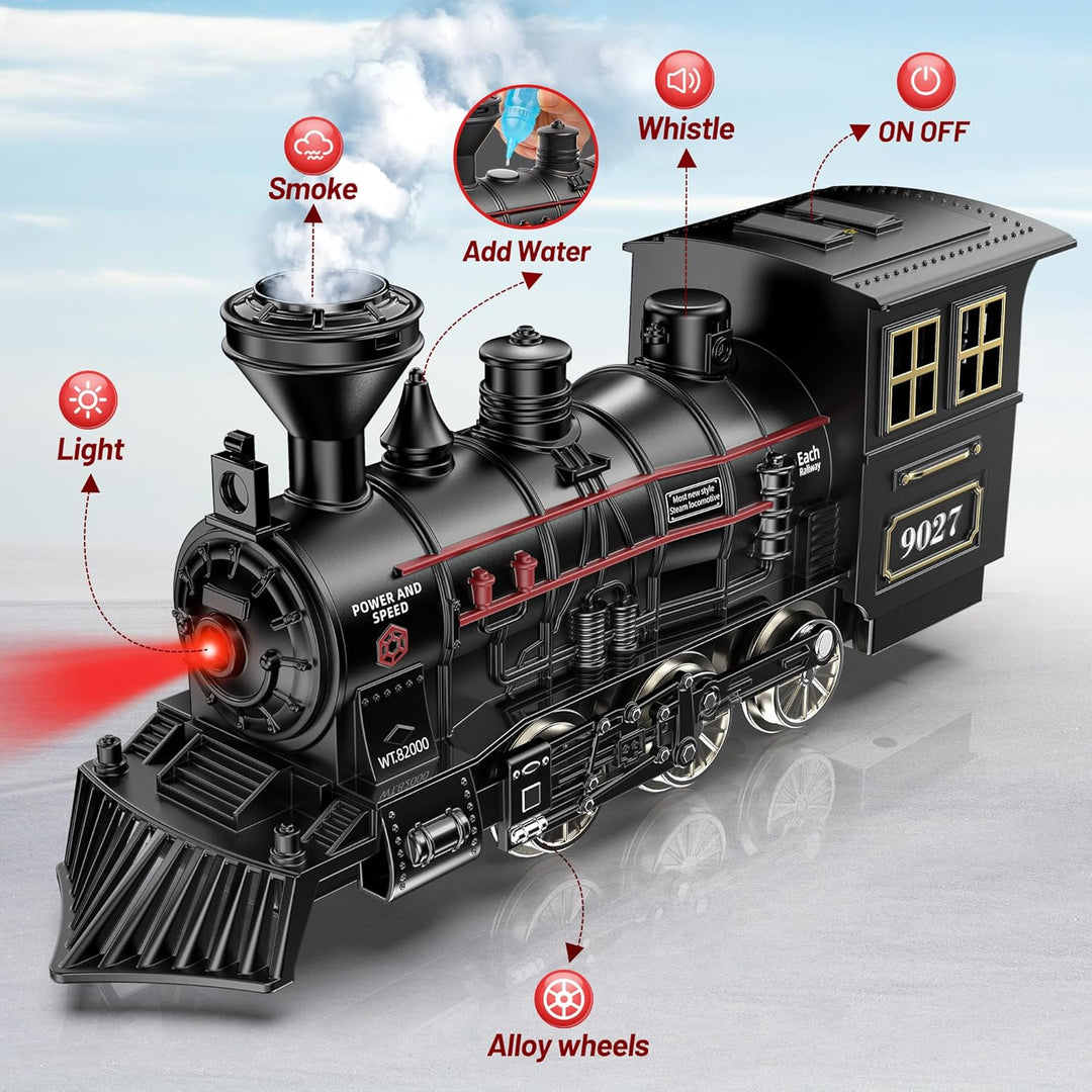 Juego de Tren Hot Bee - Juguetes de Tren de Metal con Pistas de Luj...