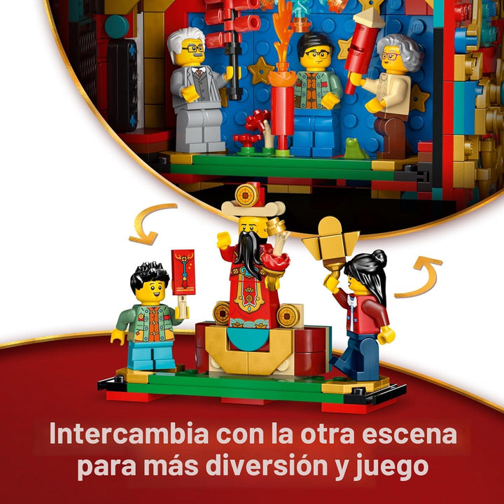 LEGO Spring Festival Fortune Firecracker Juguete de construcción pa...