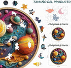 Rompecabezas de madera Qiuenisray, rompecabezas del planeta del sistema