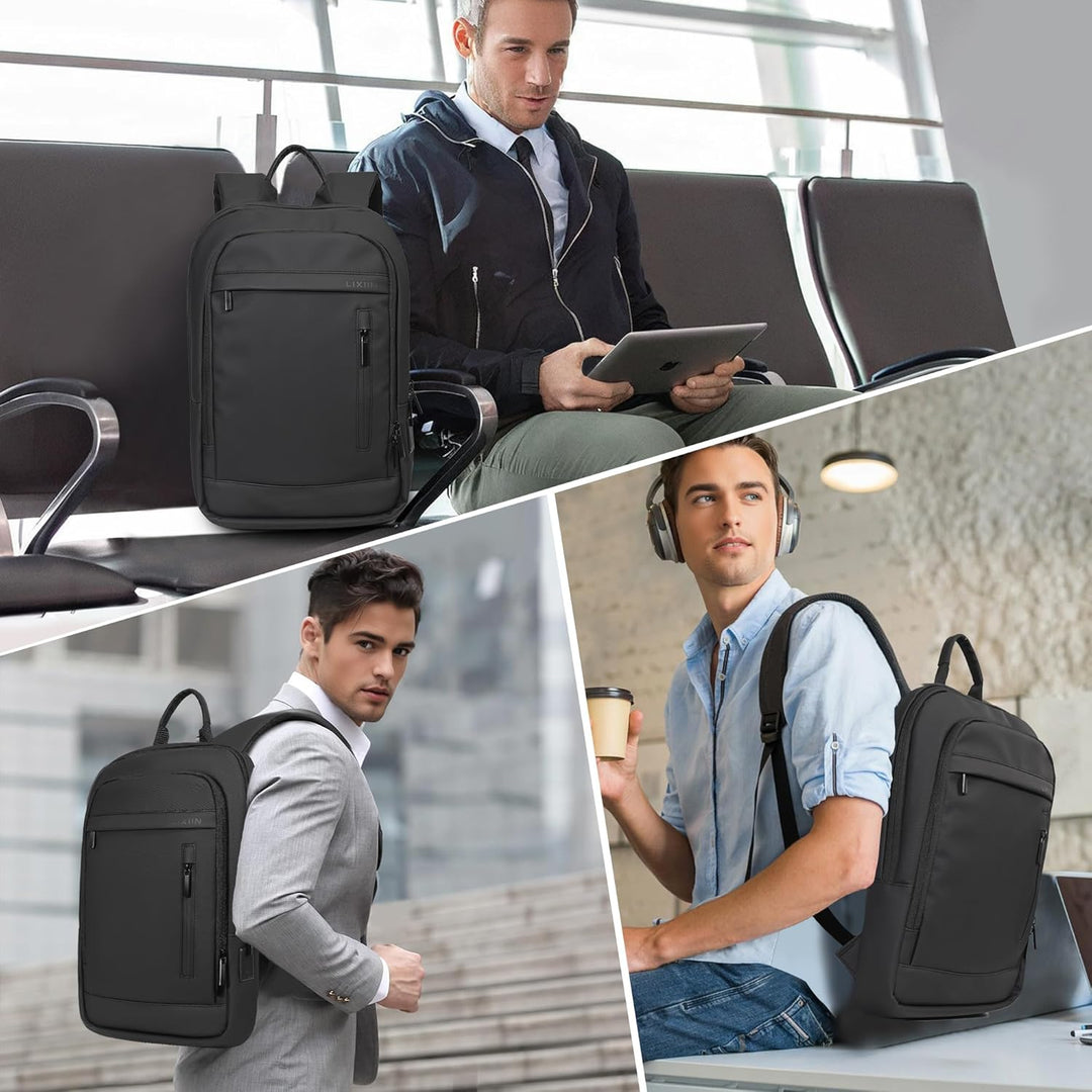Mochila de negocios para hombres antirrobo resistente al agua mochi...