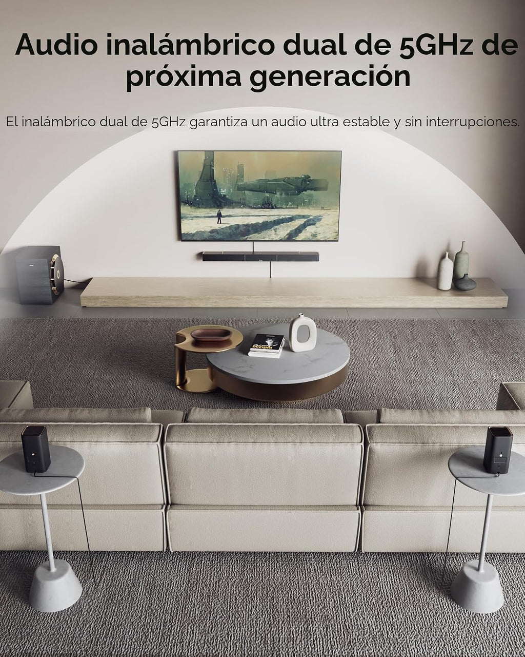 ULTIMEA Skywave X70 Sistema de Sonido Surround Inalámbrico Profesional 7.1.4ch