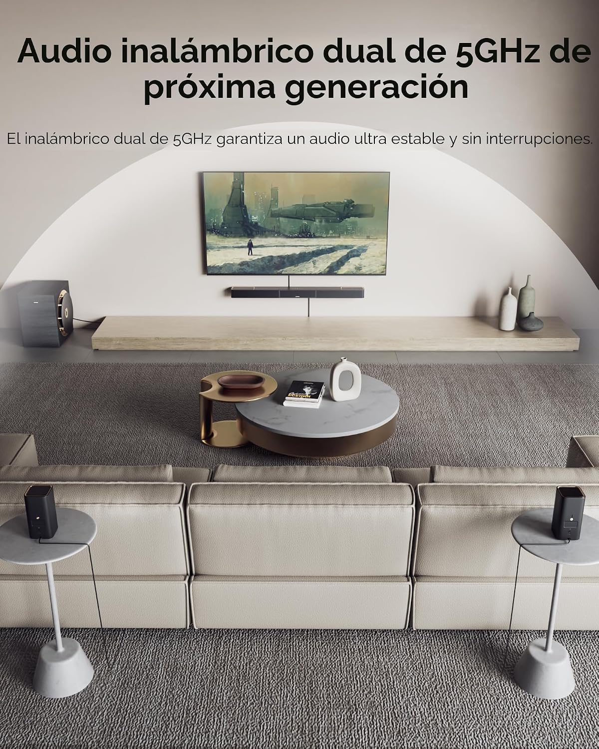 ULTIMEA Skywave X70 Sistema de Sonido Surround Inalámbrico Profesional 7.1.4ch