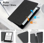 CoBak Funda magnética para todos los nuevos E-Reader de 6 pulgadas 2024 y 2022 (11 generación), compatible con PopSockets/UGREEN/Anker, agarre y soporte magnéticos, apagado y encendido automático