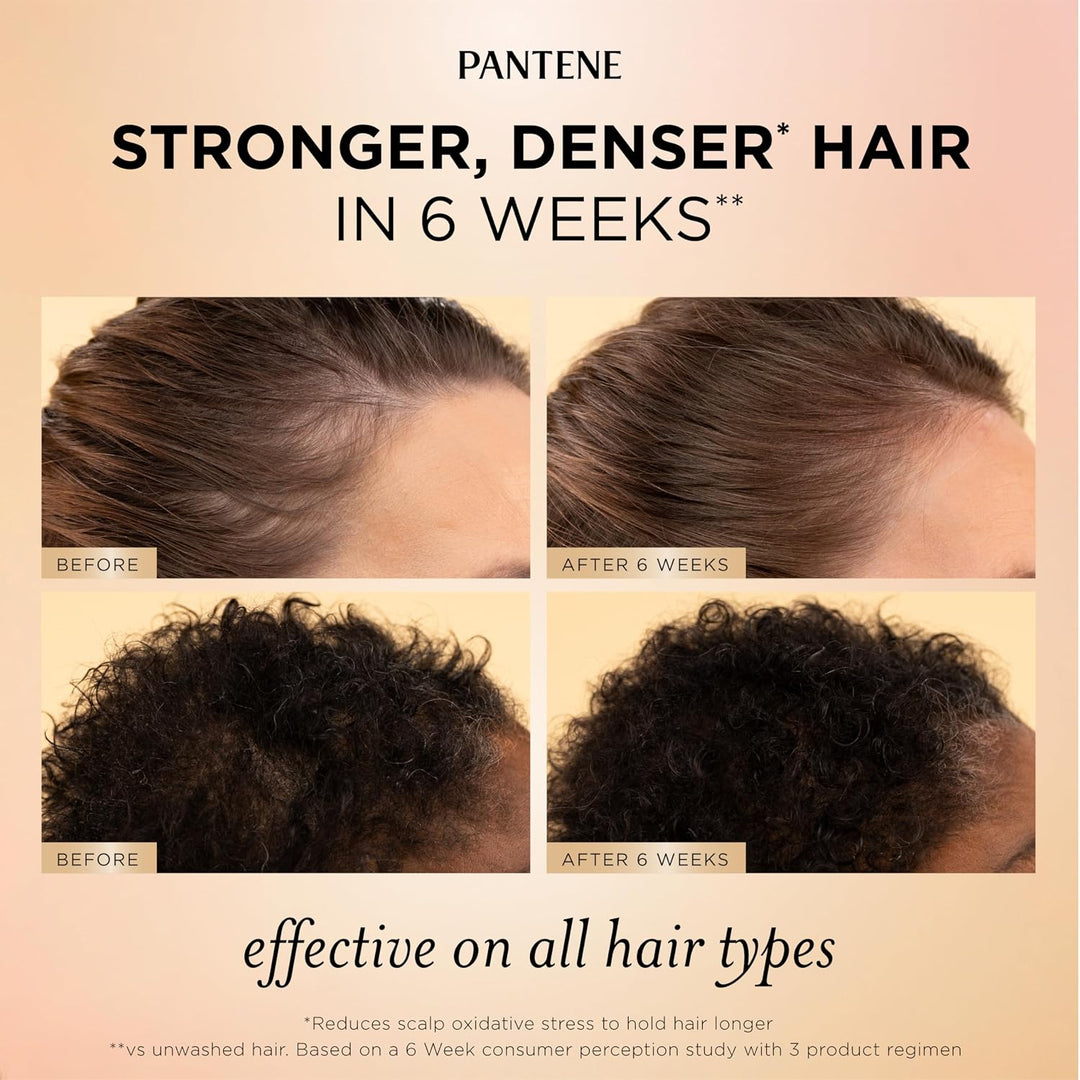 Pantene Abundant &amp; Strong Régimen de 3 piezas con complejo B5 +...