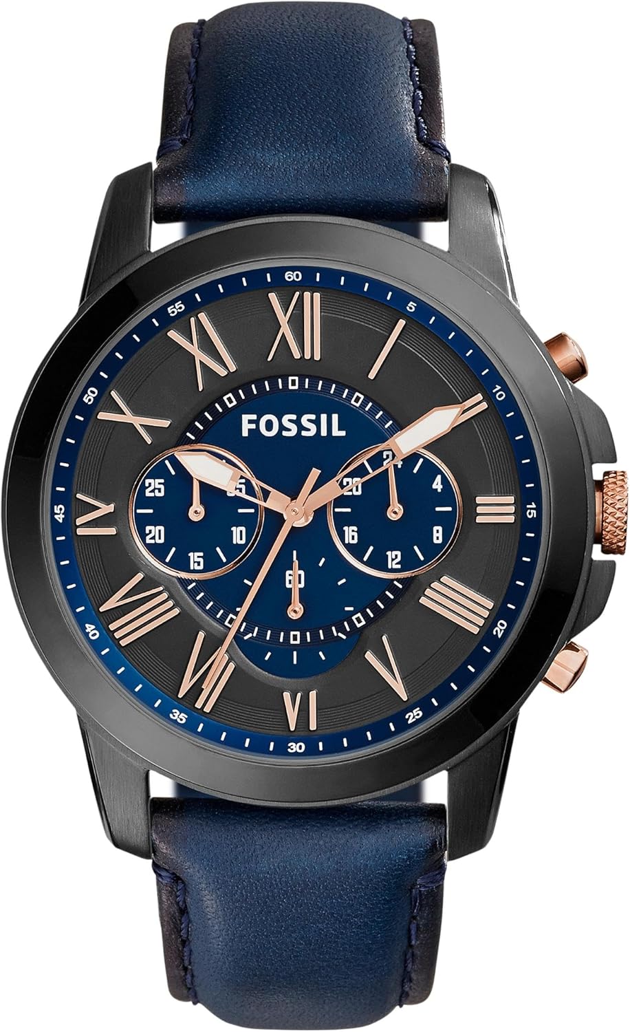 Fossil Reloj para hombre, reloj cronógrafo de cuarzo Grant