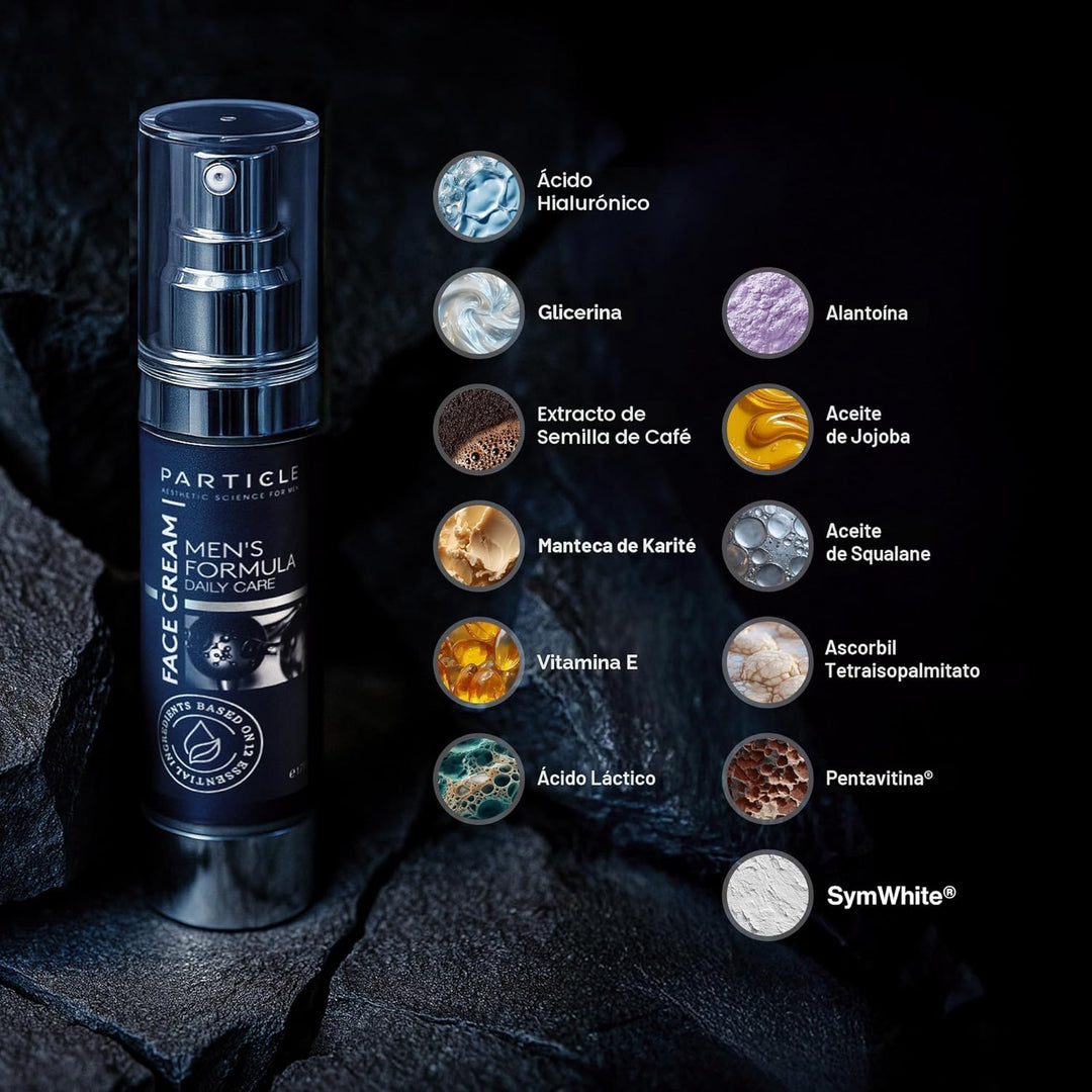 Particle Crema facial 6 en 1 para hombres, humectante hidratante di...