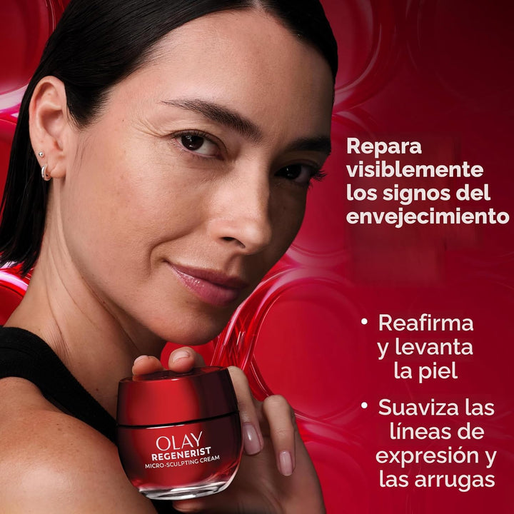 Crema micro escultora Olay Regenerist antienvejecimiento avanzado,...