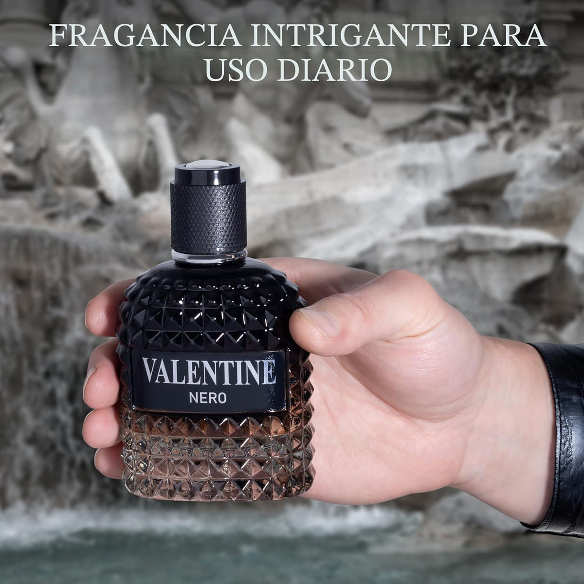 Valentine Nero - Fragancia aromática amaderada con notas florales y...