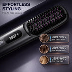 NUMOYA Go Brush Pro - Cepillo alisador portátil para viajes, Rosa