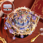 MU Rompecabezas de metal 3D para adultos Romeo y Julieta con juego de caja Musix de iluminación, kits de modelo de palacio de elfos, construcción de arquitectura en miniatura, juego de rol, juego de rol, regalo de amor, decoración del hogar