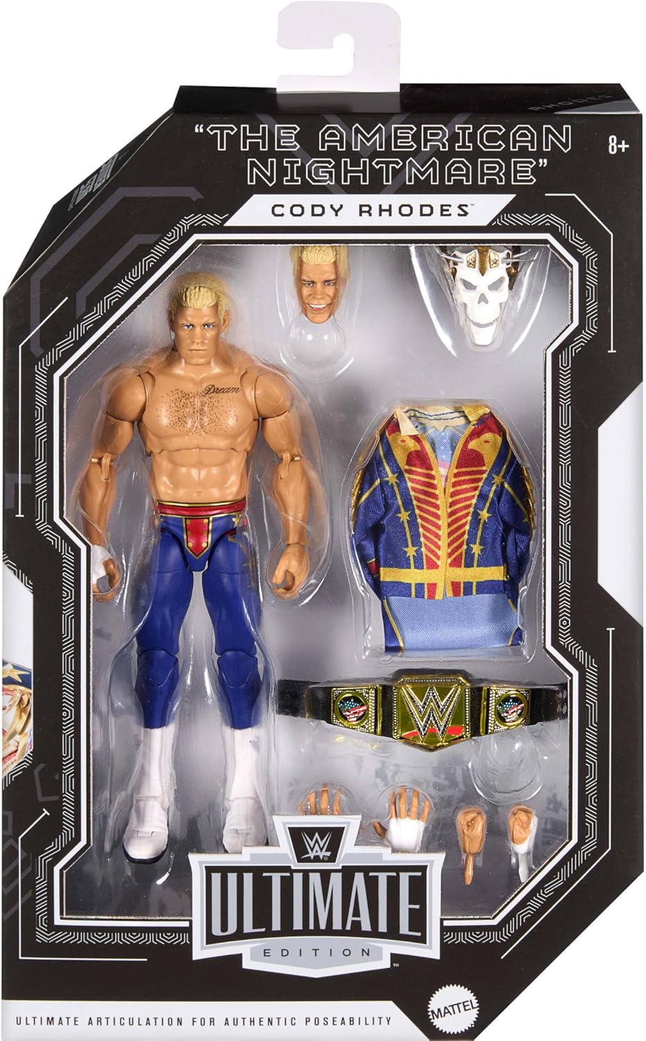 Mattel WWE Ultimate Edition Figura de acción y accesorios que inclu...